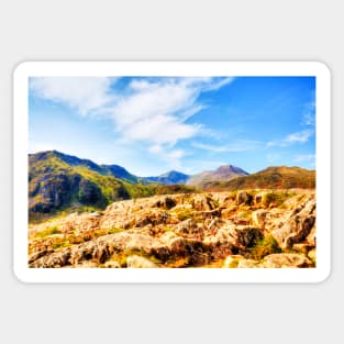 Mount Snowden And Snowdonia National Park Sticker